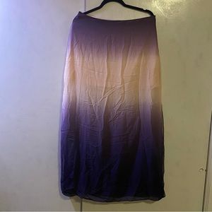 Ombré Sheer Maxi Skirt